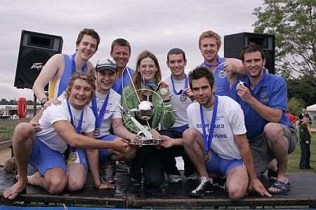 Last year's winners of the Universities at Medway Boat Race.