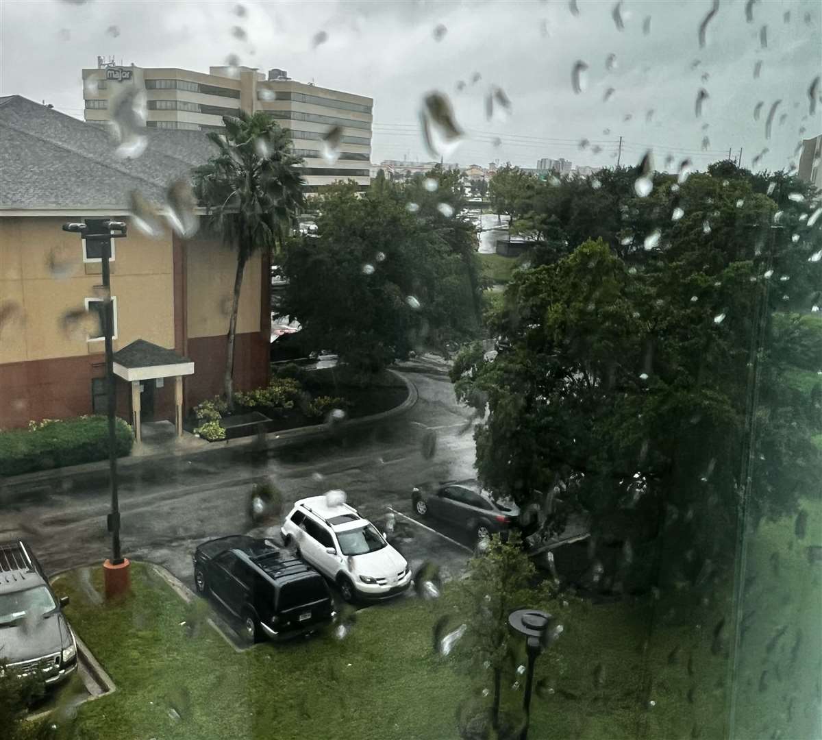 Rain lashes down on the Sunshine State
