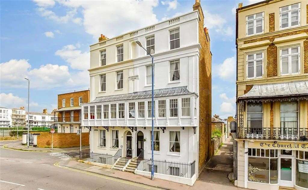 This striking five-storey building opposite Ramsgate's harbour in up for sale for £1.1m. Picture: Fine and Country