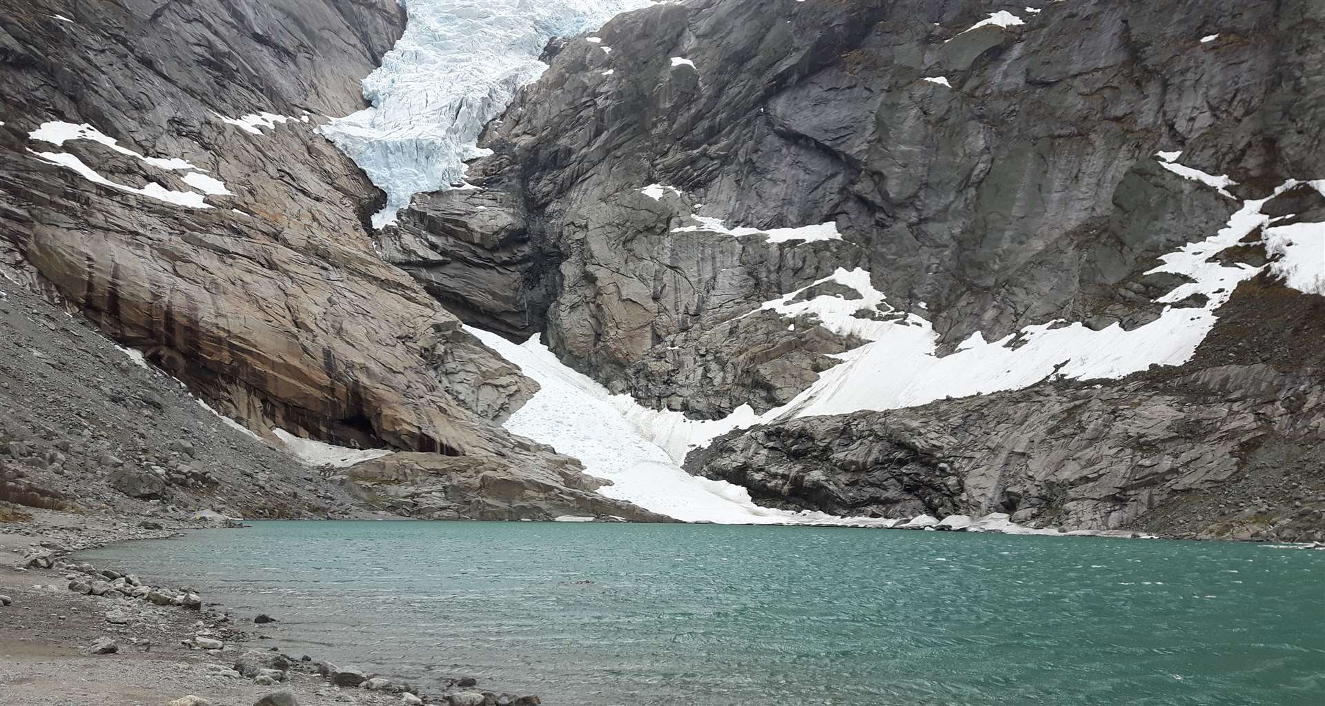 One of the most unspoilt places in the world, the Briksdal Glacier