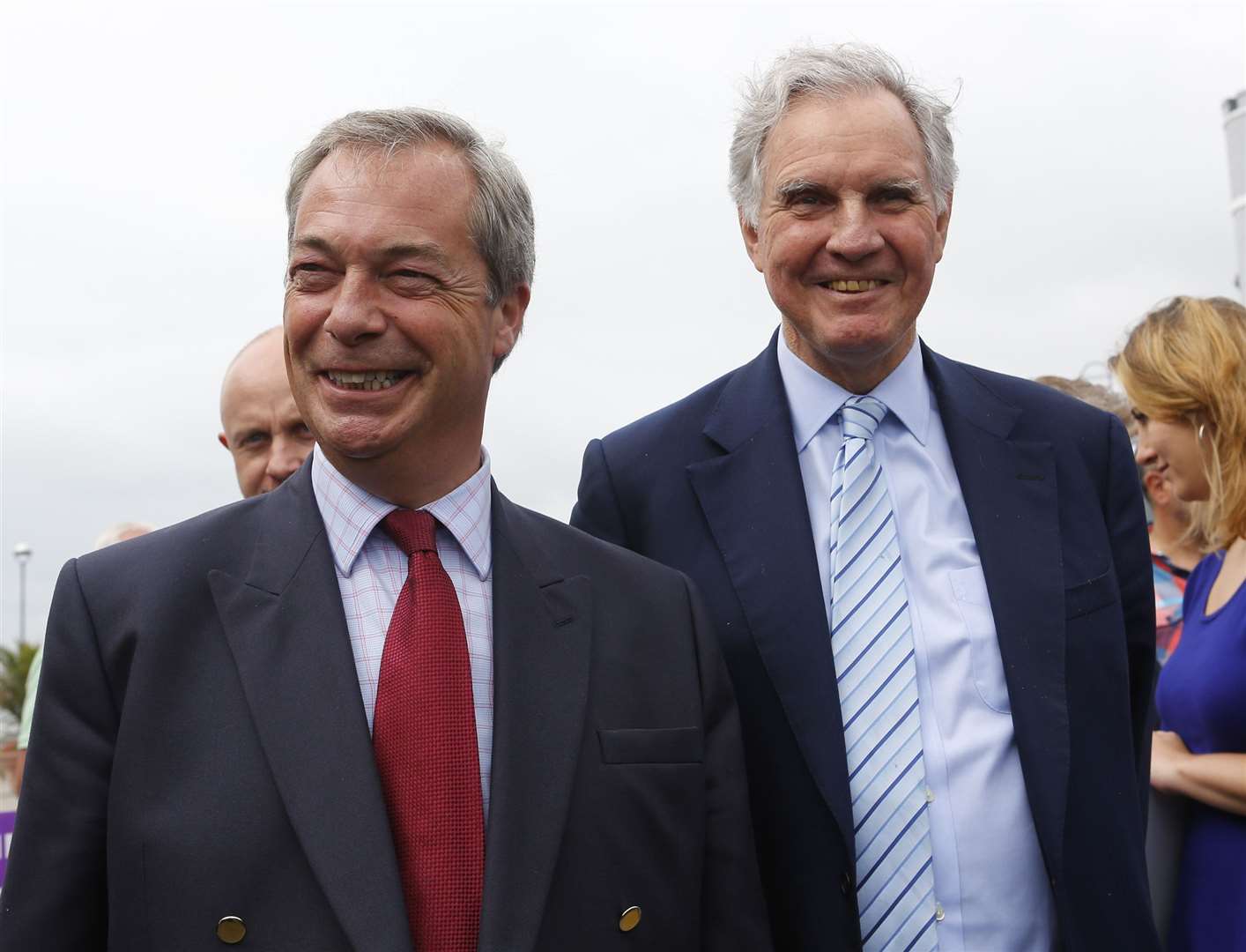 Nigel Farage and former Thanet MP Jonathan Aitken