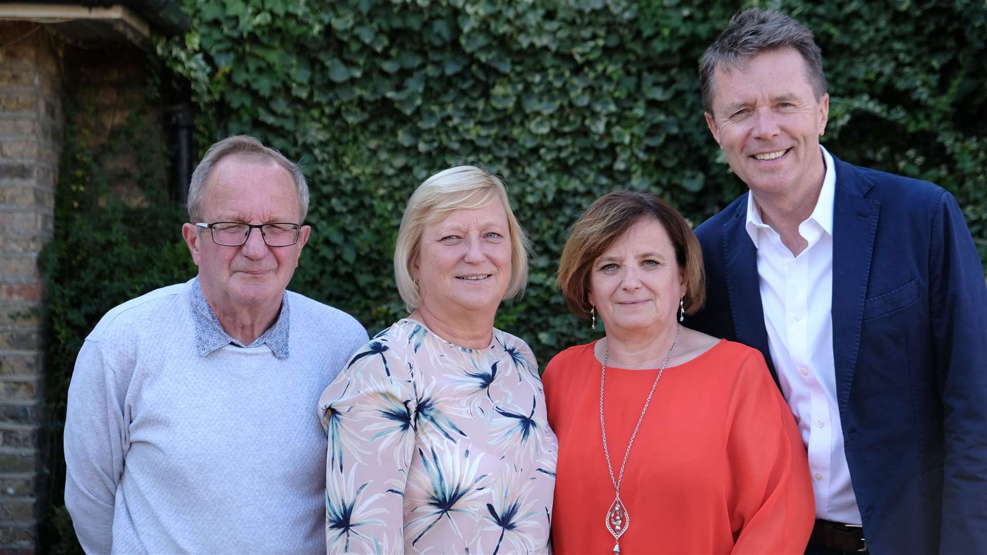 Nicky Campbell meets Simon's family to tell them about their "baby" brother Photo: ITV
