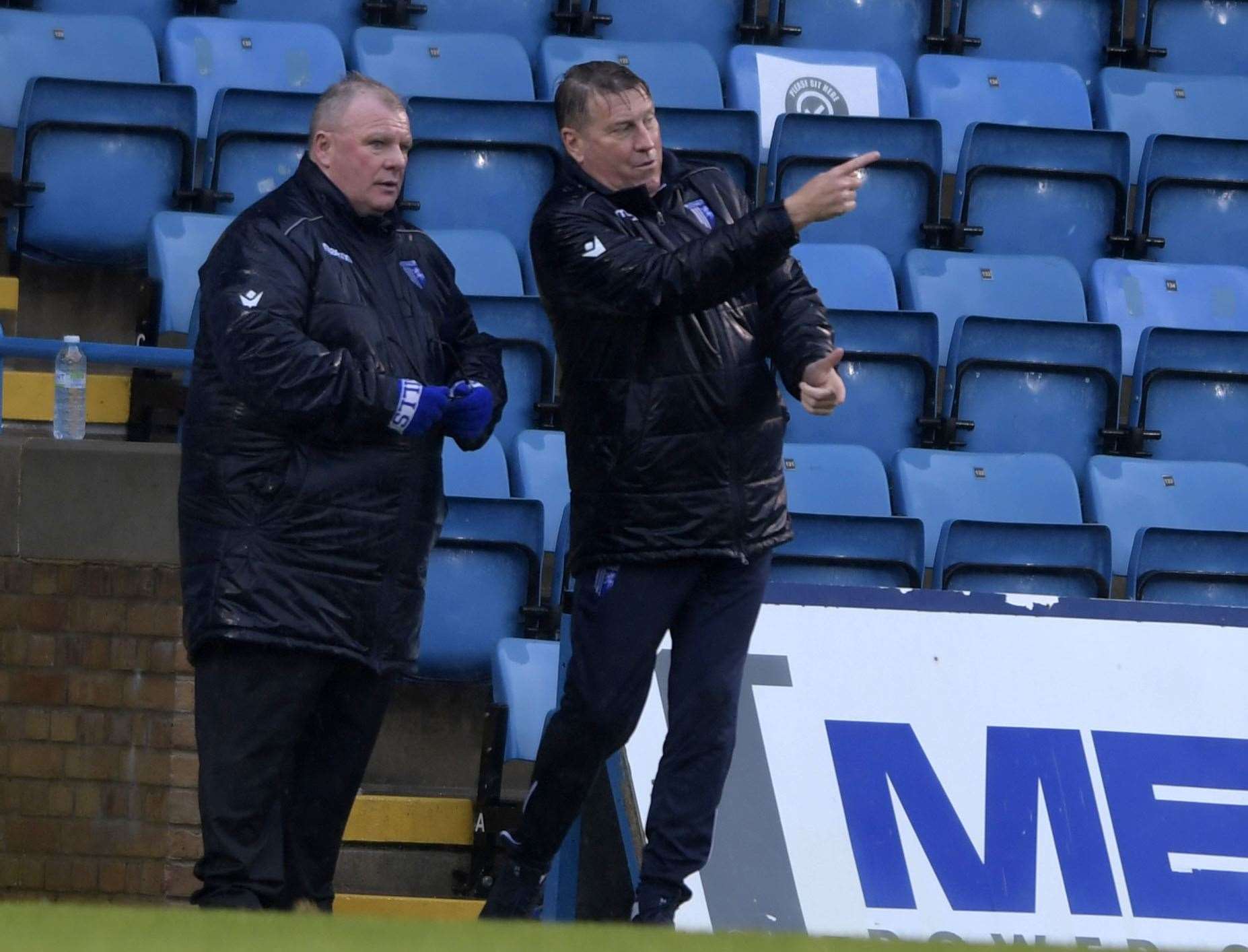 Gillingham manager Steve Evans and assistant Paul Raynor have come through a tough run of results Picture: Barry Goodwin