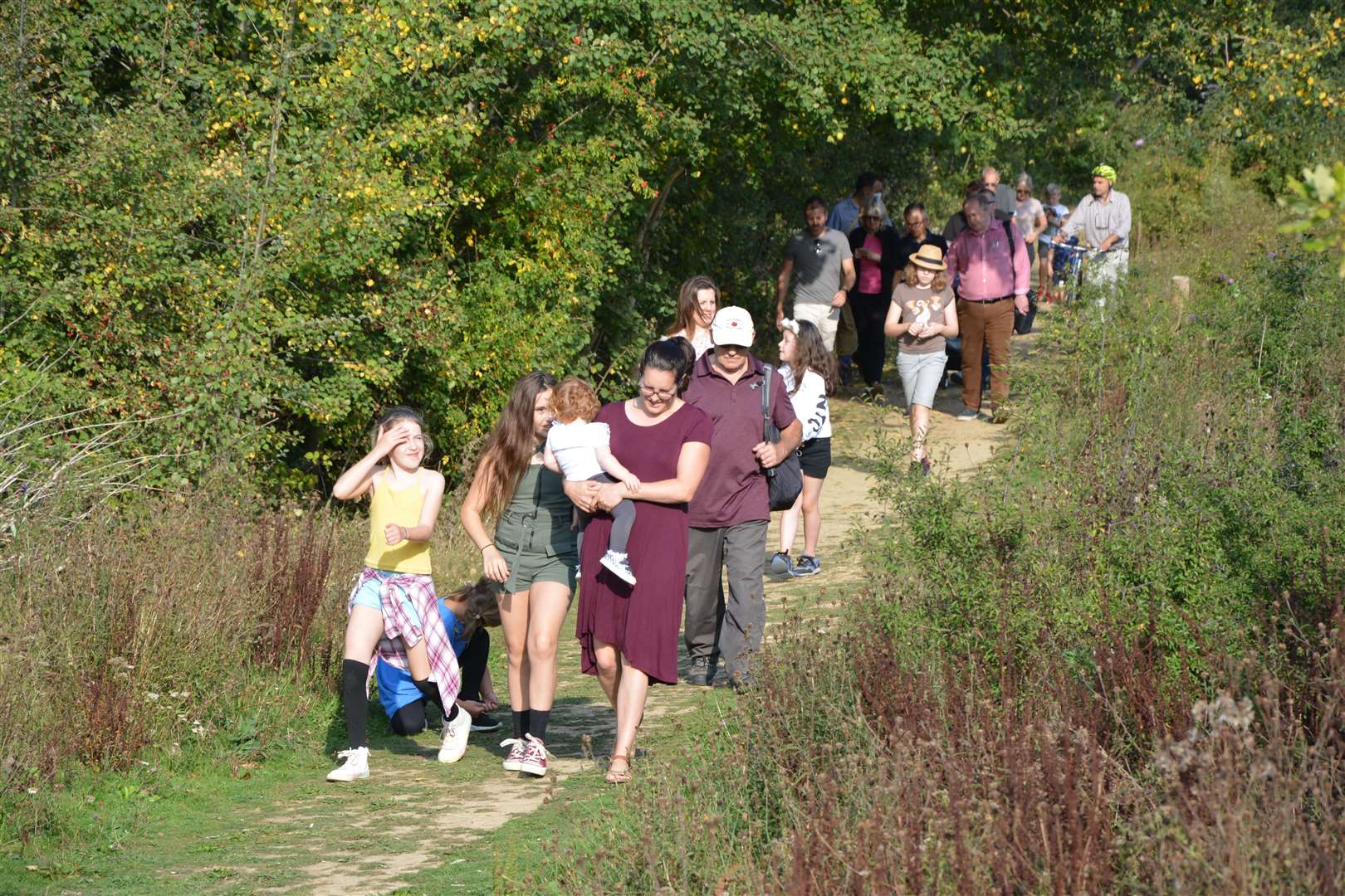 MERLin supporters on a walk to enjoy nature