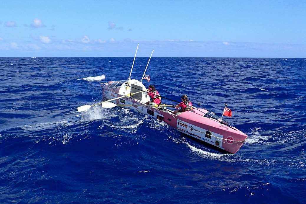 The women have rowed 8,446 miles from San Francisco to Cairns. Picture: Sarah Moshman