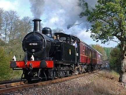 The steam trains will be running all day