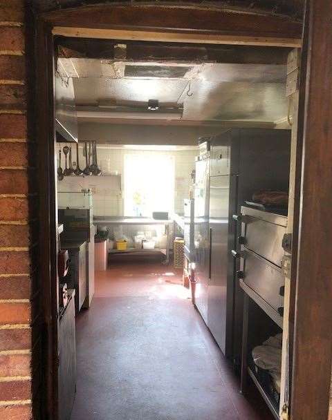 We weren’t eating on this occasion but this is the door to the kitchen – last time we were in the food was good, but it was a couple of decades ago so maybe it’s time to dine here again