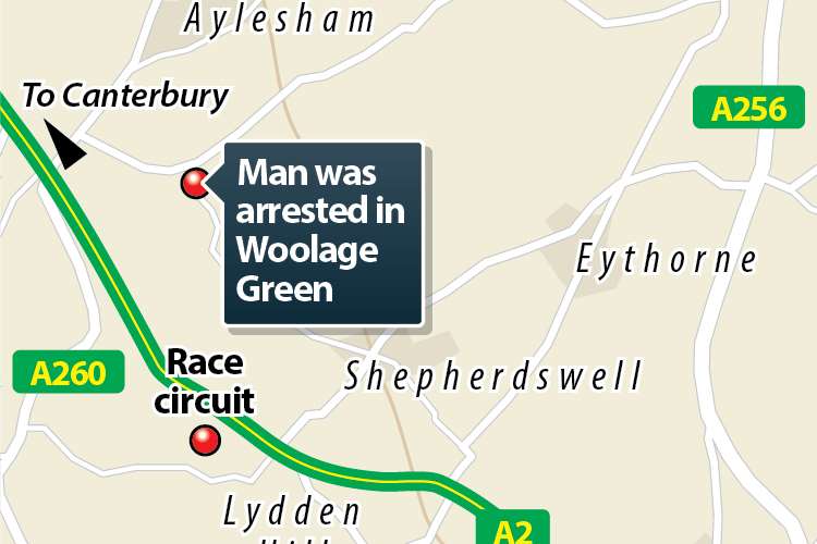 Woolage Green is just off the A2