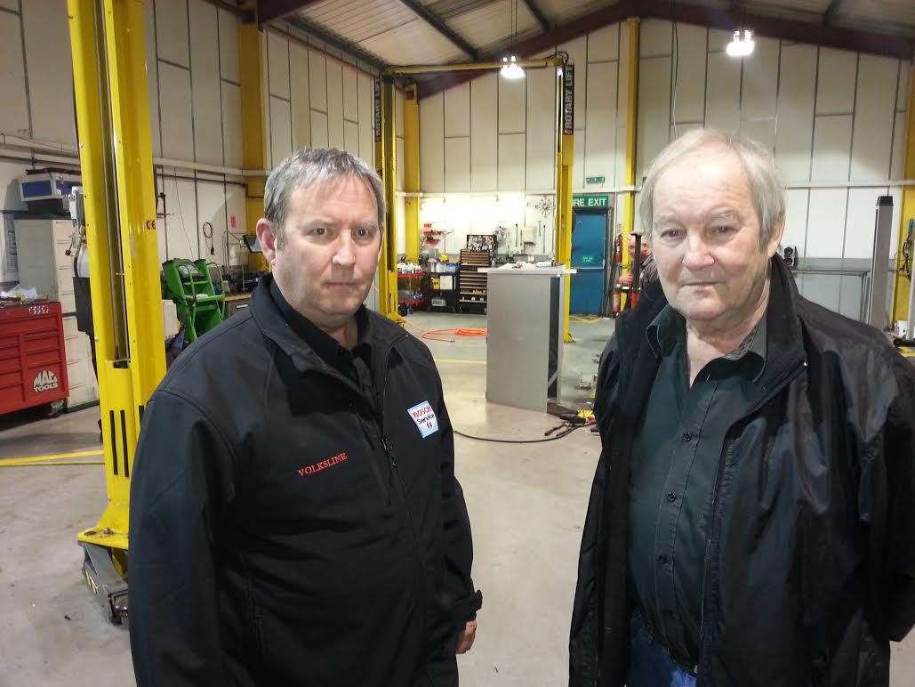Nick and David Sutton of Volksline in Canterbury's Broad Oak Road
