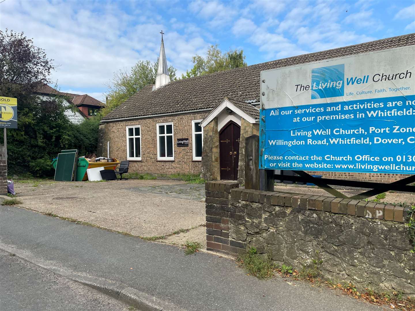 Emergency services were called to the former Living Well Church on Saturday morning