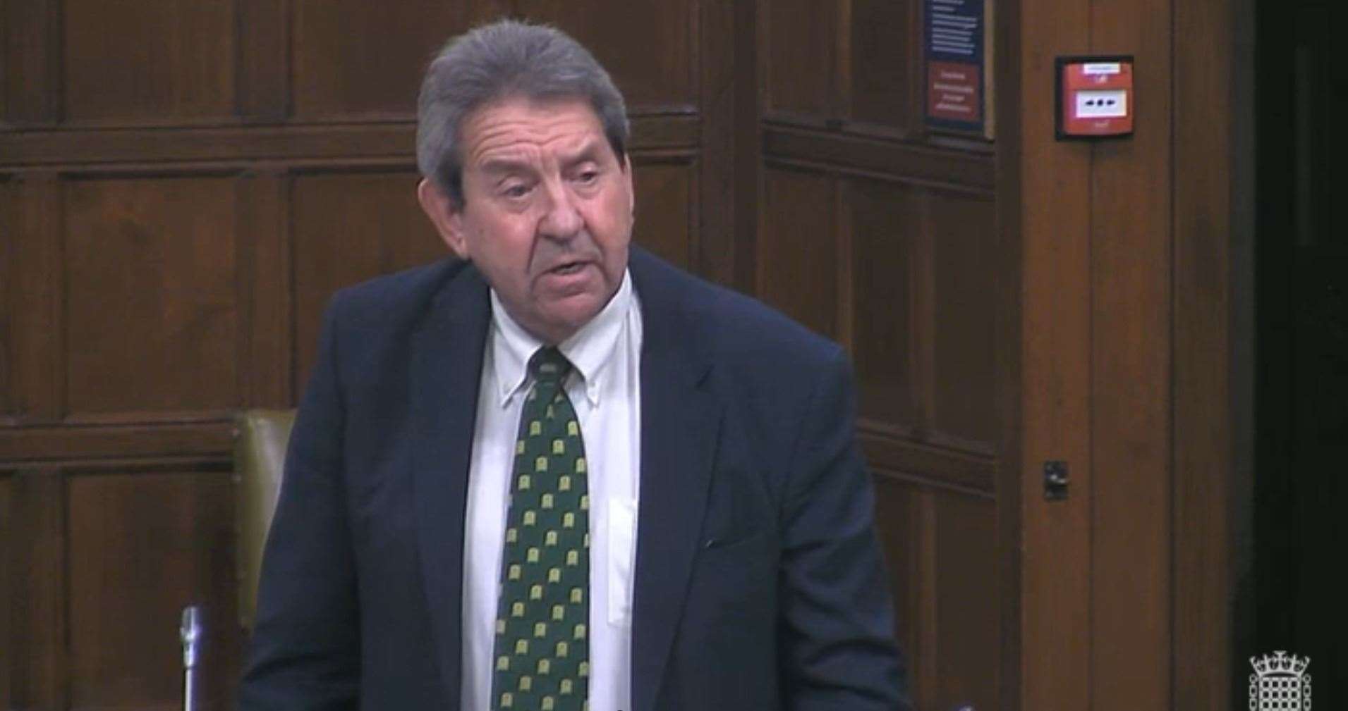 Sittingbourne and Sheppey MP Gordon Henderson during a debate Picture: parliamentlive.tv