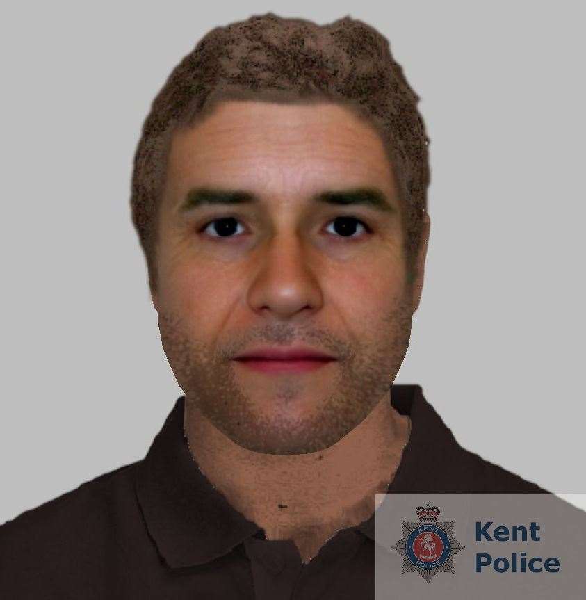 An efit of a man police want to speak to after a woman in her 90s was burgled has been released. Picture: Kent Police (11818049)