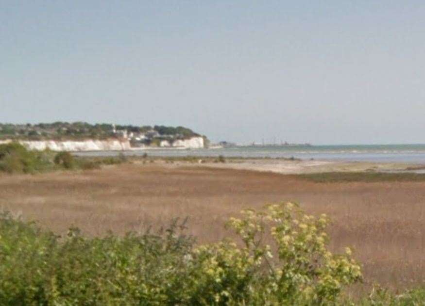 Police and other emergency services were called to the old hoverport site in Sandwich Road, Ramsgate – between Cliffsend and Pegwell bay. Picture: Google