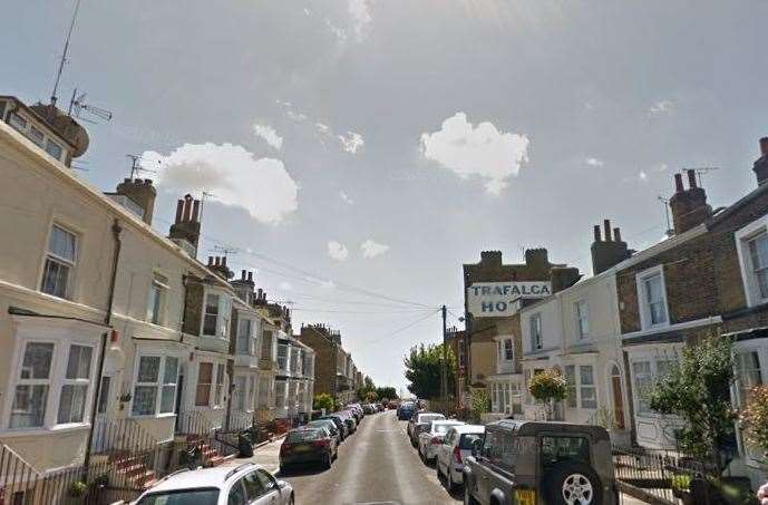 The incident happened at a private address in Royal Road, Ramsgate. Picture: Google Street View