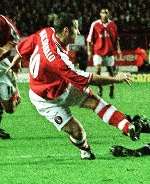 Charlie MacDonald in action for Charlton in 2001. Picture: TOM MORRIS