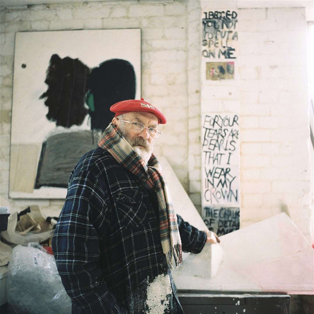 John Blackburn in his studio. Picture: Canterbury Bears