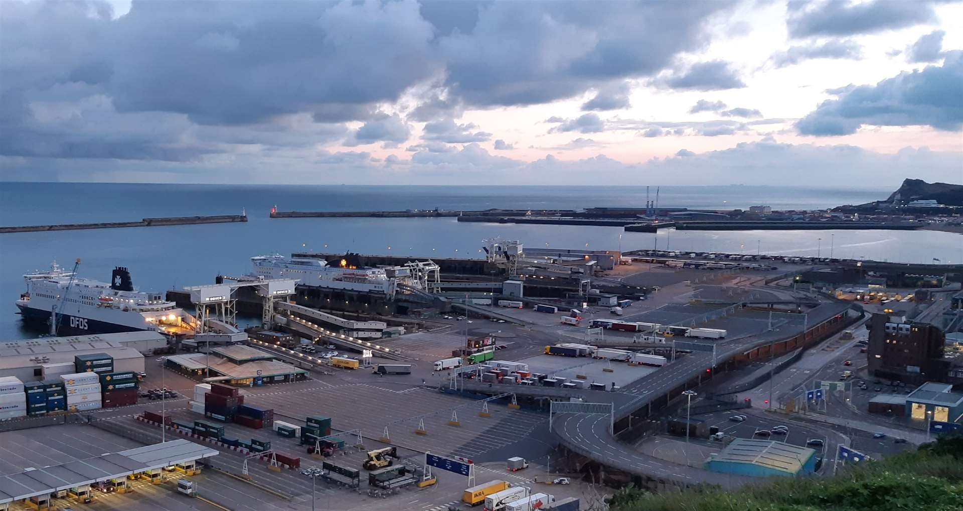 The lorry was stopped at Dover's Eastern Docks