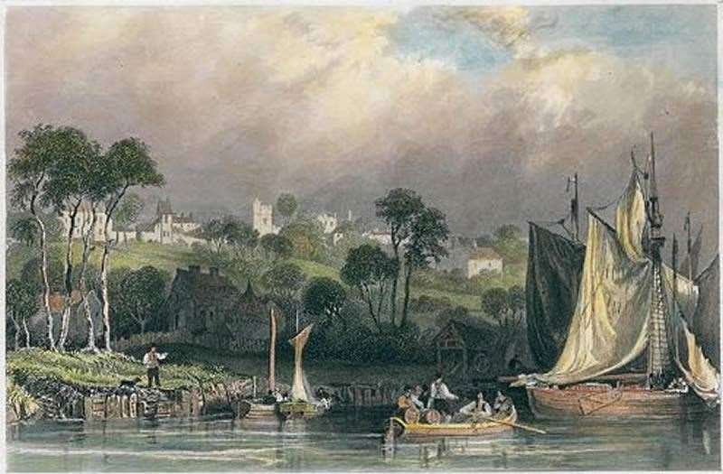 A print of Gillingham in 1830. Picture: Judy Miller