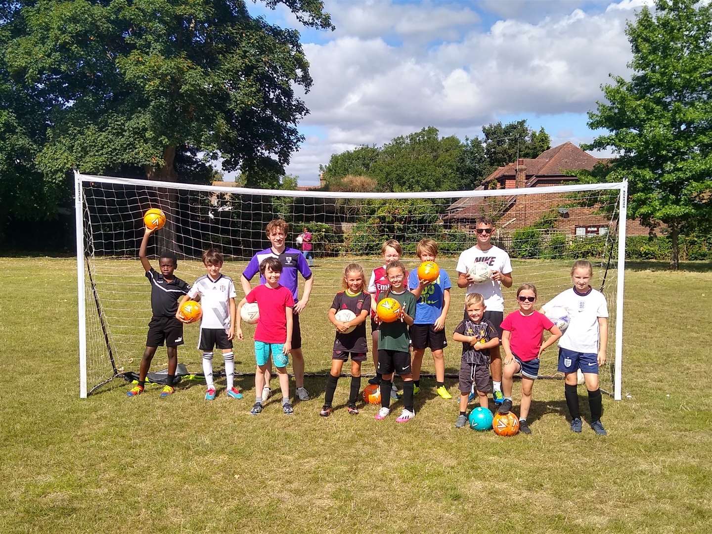 The council provided weekly free football sessions throughout the summer at Rainham Rec. Picture: Cllr Martin Potter