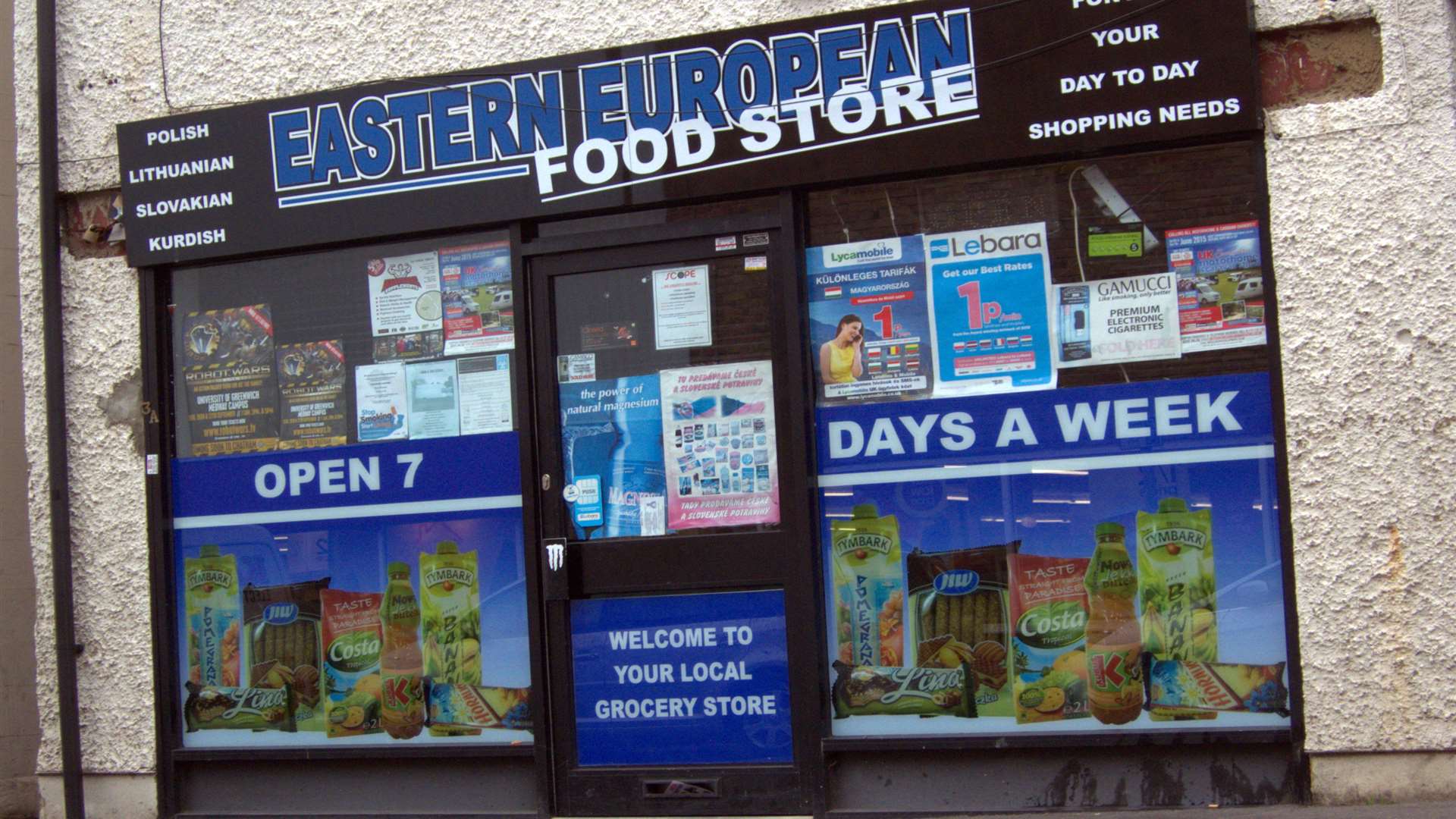 One of the shops to be shut down: East Europe Foods in King Street, Gillingham