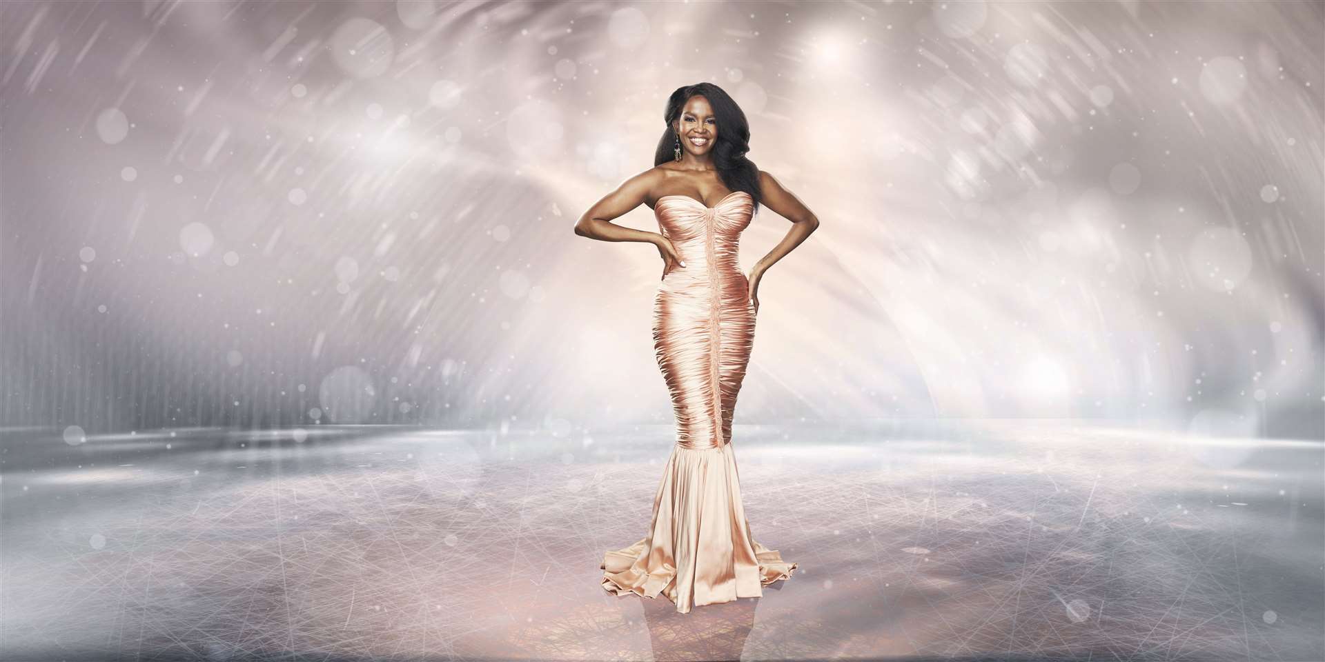 Oti swapped the ballroom for the skating rink earlier this year as she joined Dancing on Ice. Picture: ITV