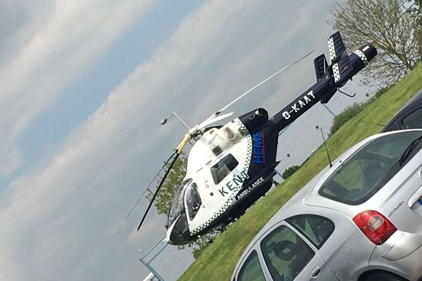The air ambulance has landed