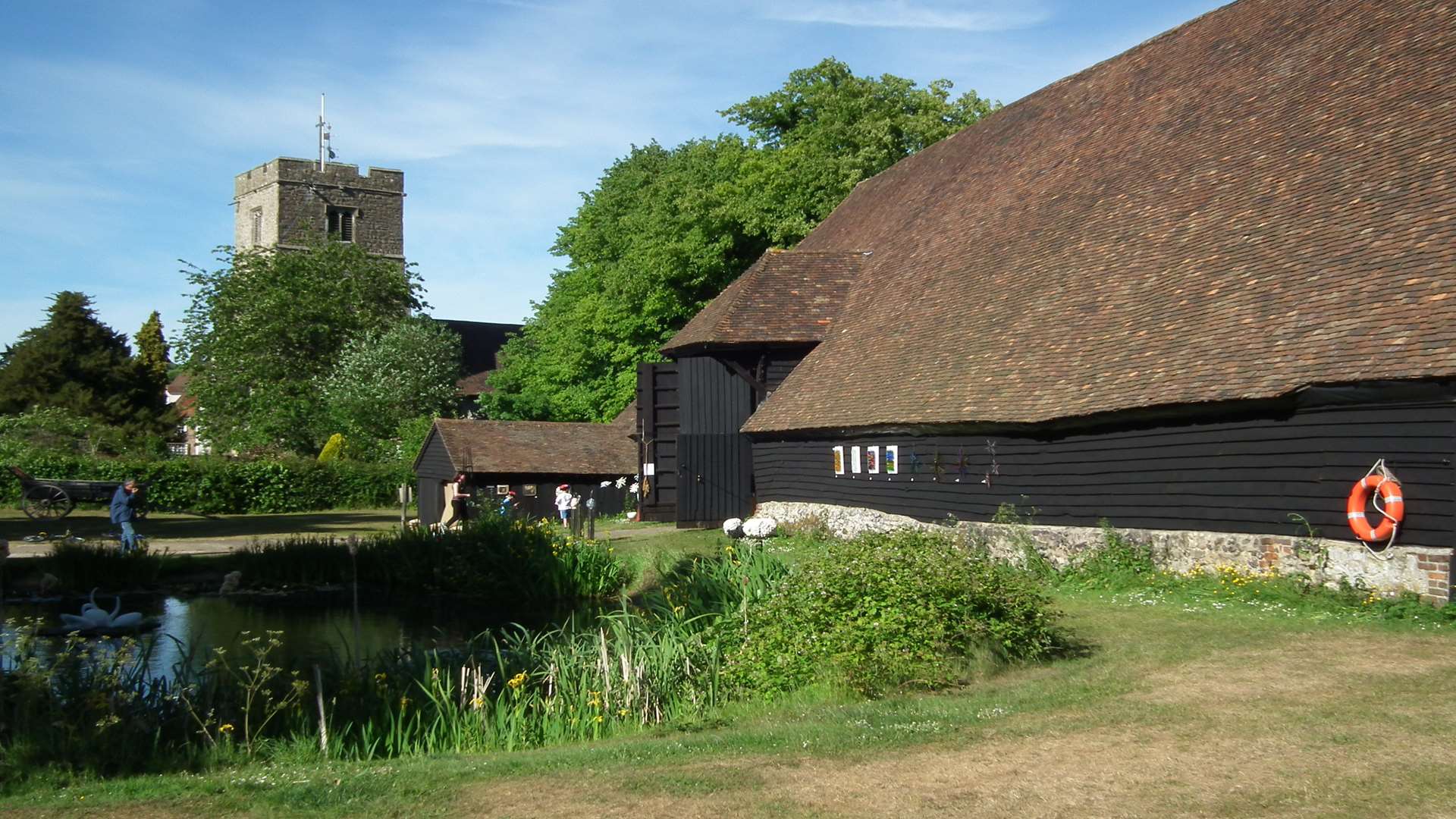 14th century Grade I listed Tithe Barn in Lenham