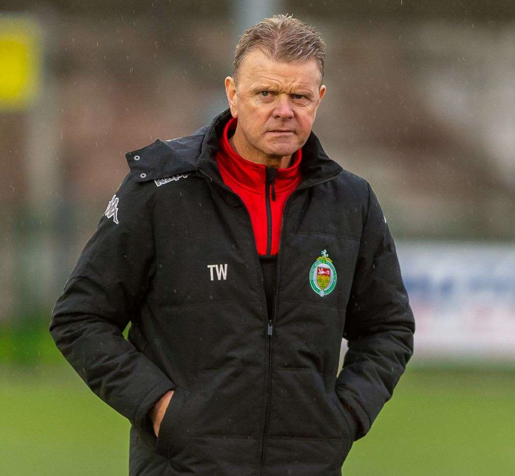 Ashford United manager Tommy Warrilow has mellowed, according to Frannie Collin Picture: Ian Scammell