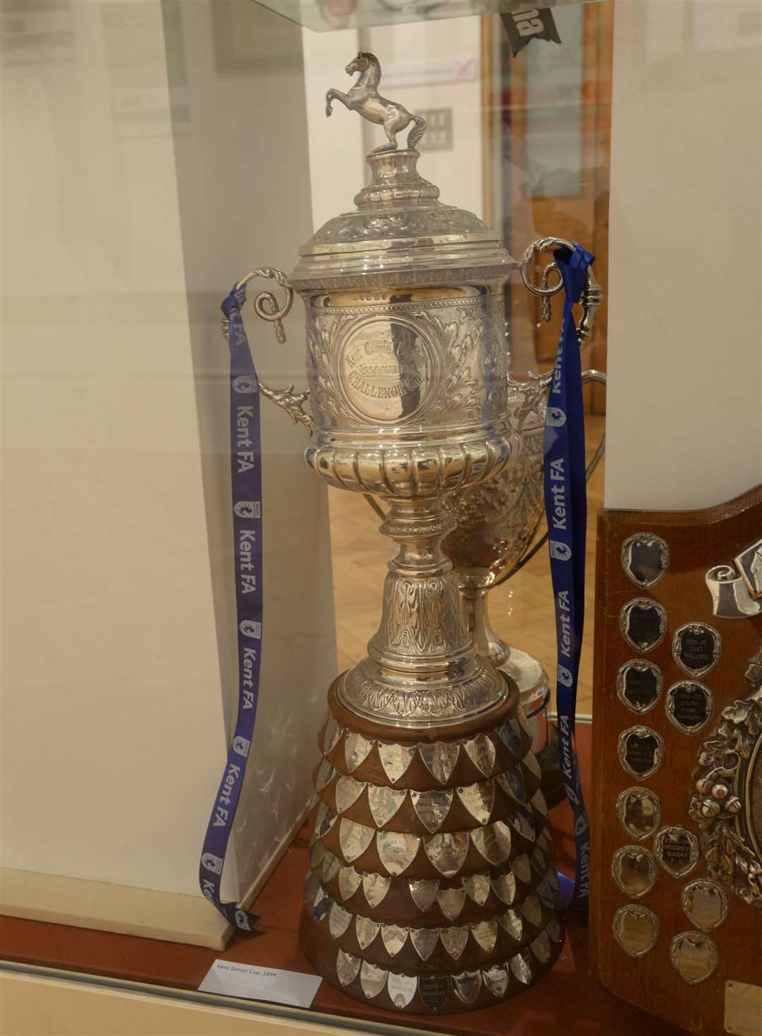 The 1894 Kent Senior Cup on display in exhibition in Maidstone Museum Picture: Chris Davey