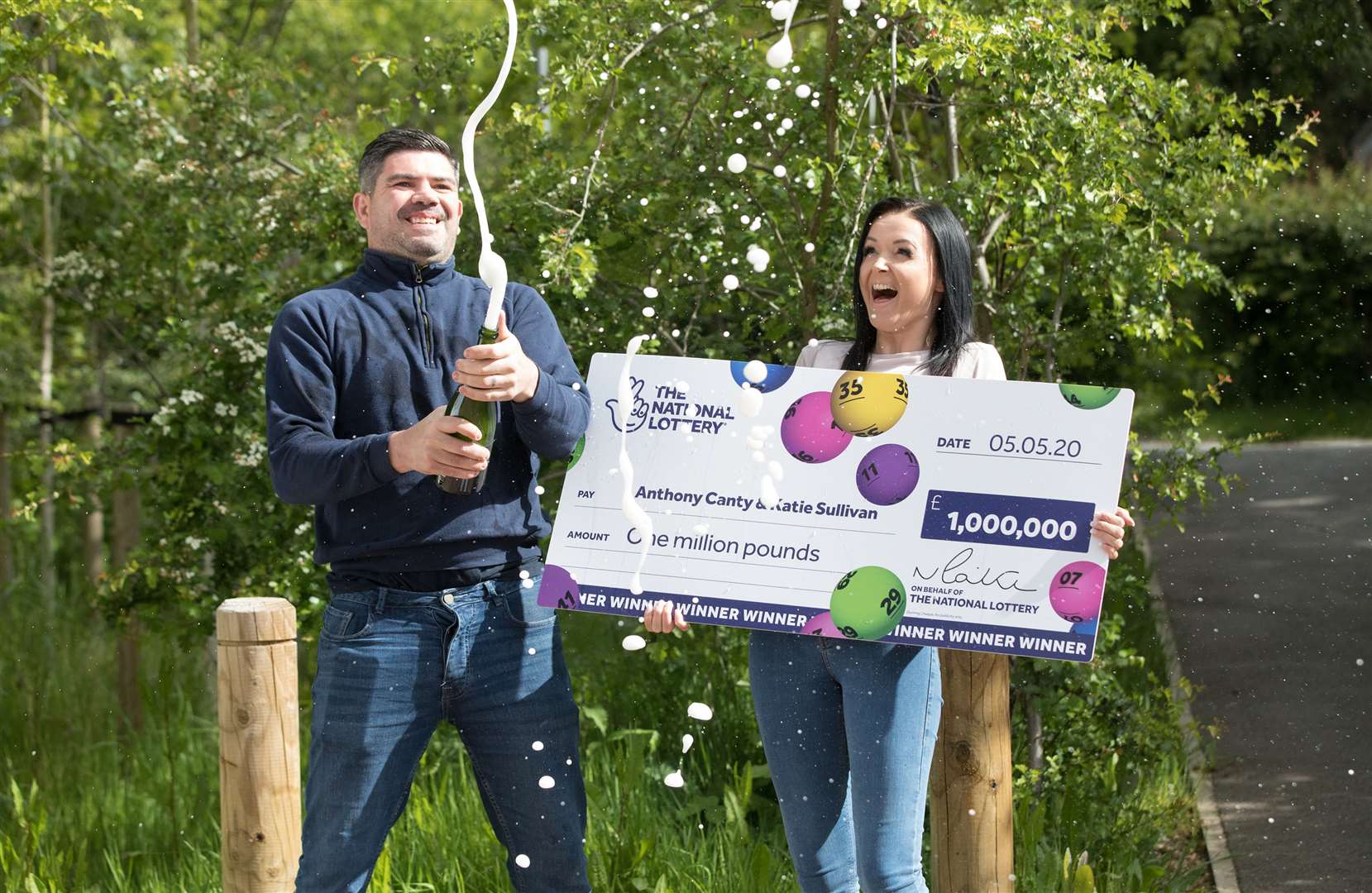 Anthony Canty is the 100th high-tier National Lottery winner to be paid out since lockdown started (National Lottery/PA)