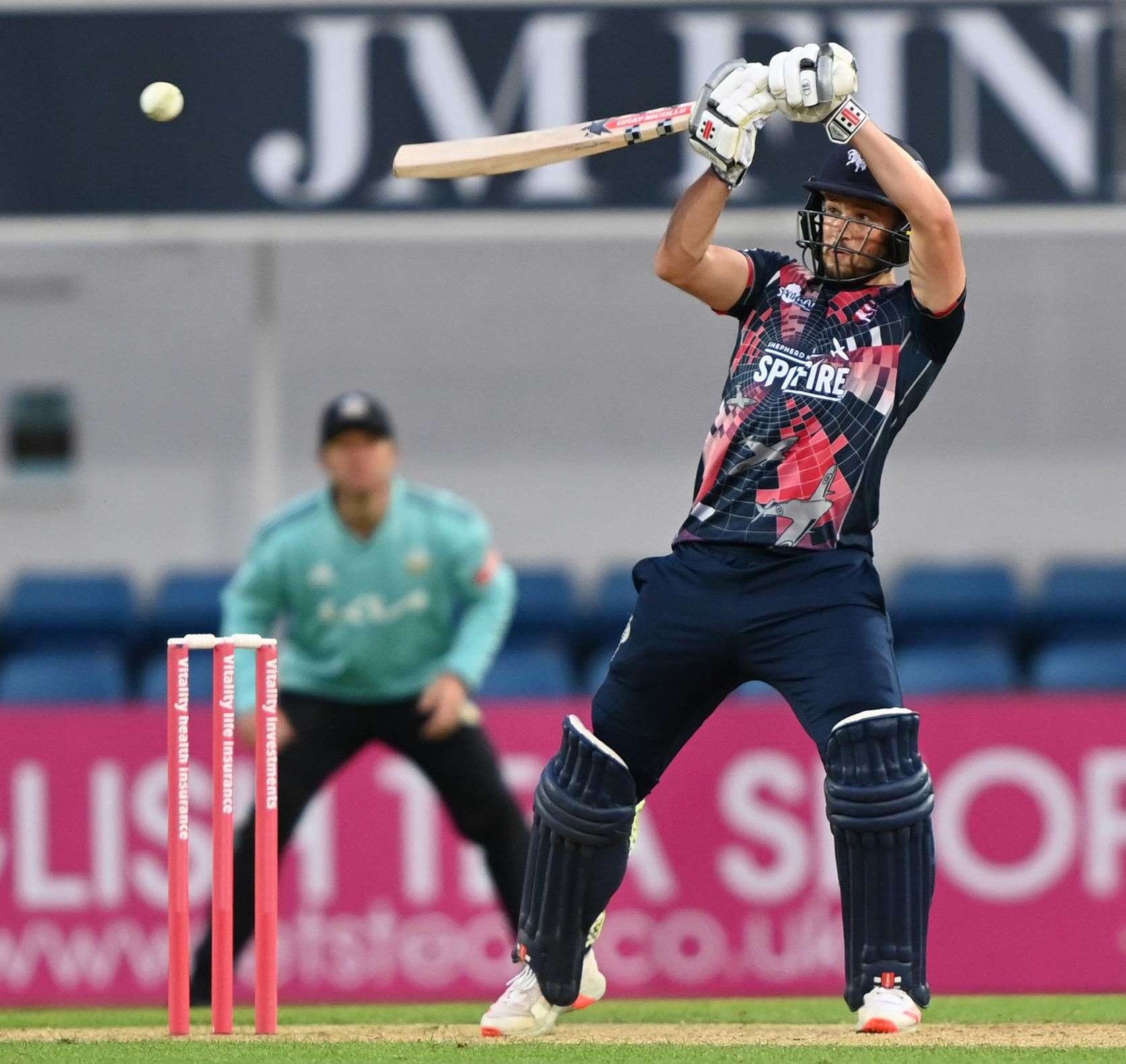 Kent's Ollie Robinson made 45 not out from just 30 balls. Picture: Keith Gillard (49060312)