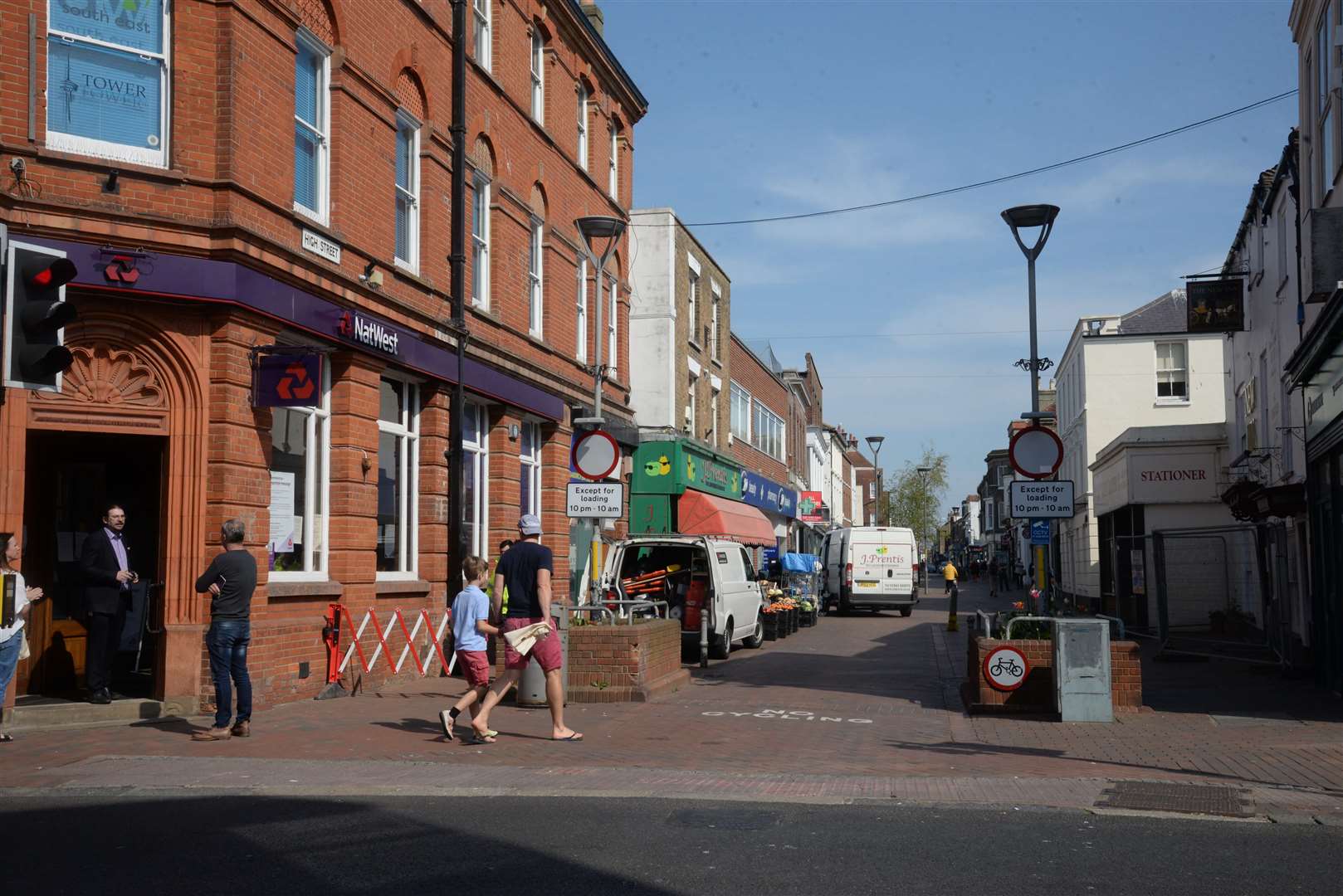 Deal High Street will become a car-free zone at peak times on Saturdays. Picture: Chris Davey