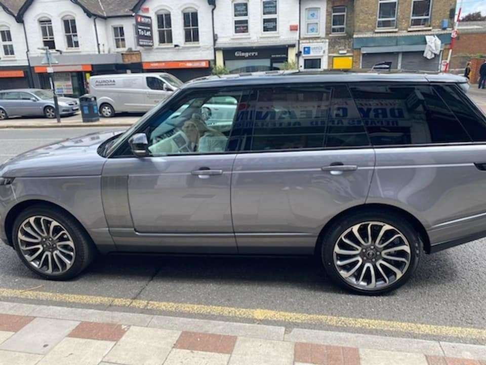The Land Rover that was stolen from the Designer Outlet