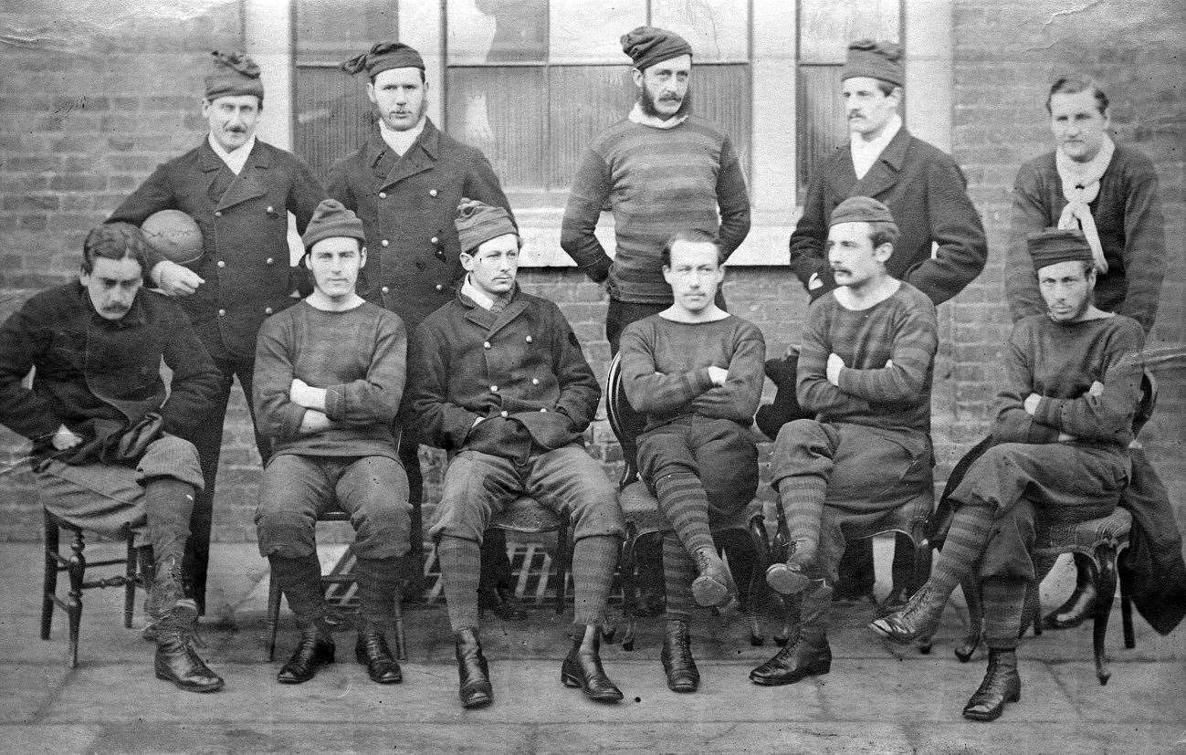 The Royal Engineers football team in the FA Cup heyday. Picture: Royal Engineers Museum
