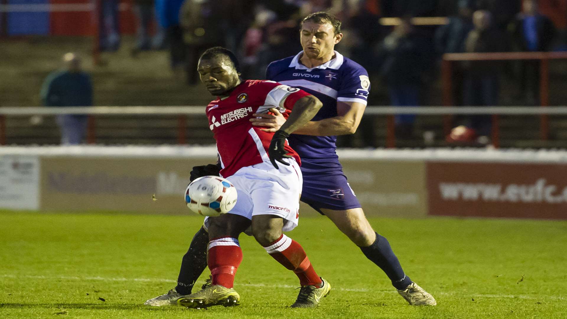 Aaron McLean has scored five goals in his last four games for Ebbsfleet Picture: Andy Payton