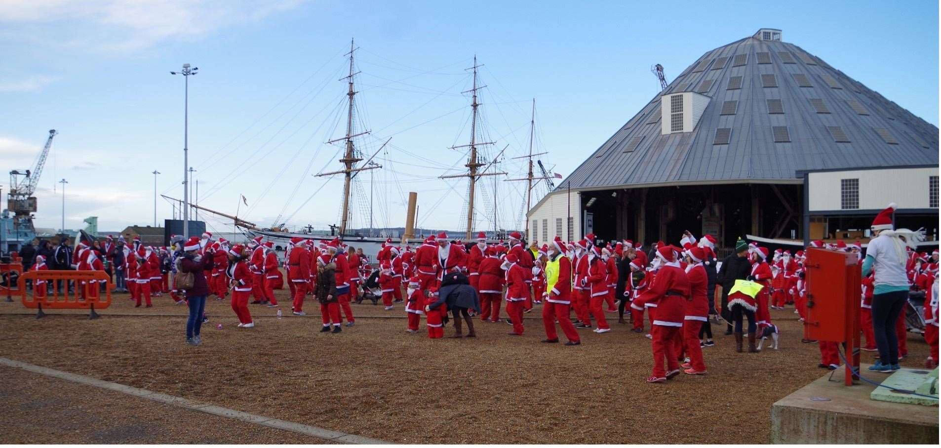 The Medway Rotary Santa Fun Run will take place at the Historic Dockyard in Chatham. Picture: Rotary Club of Medway