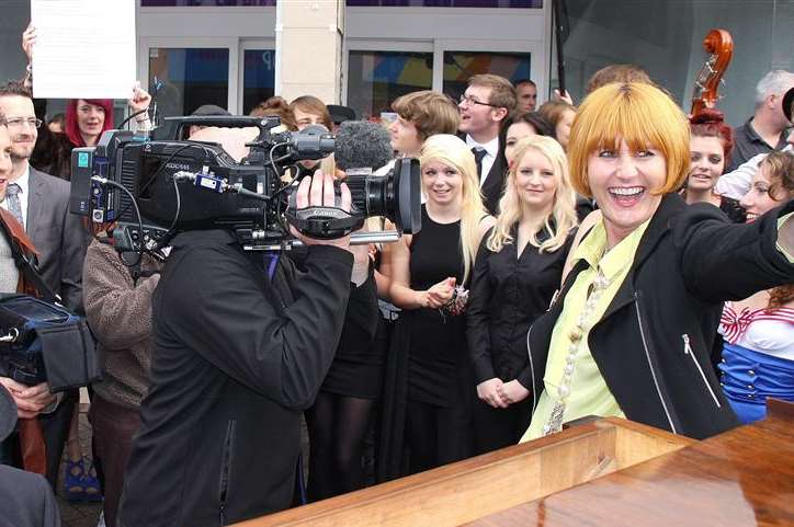 Mary Portas in Margate town centre