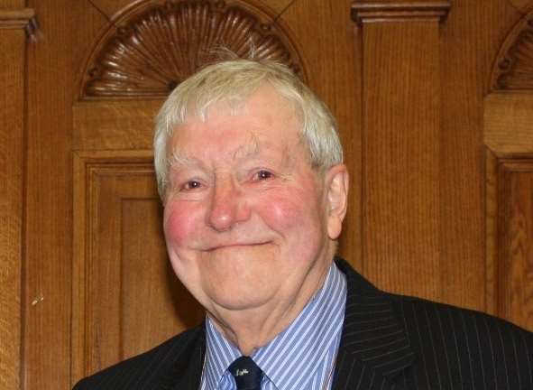 Bill Newman in 2010 when received his Honorary Alderman of Kent accolade. Picture: Kent County Council