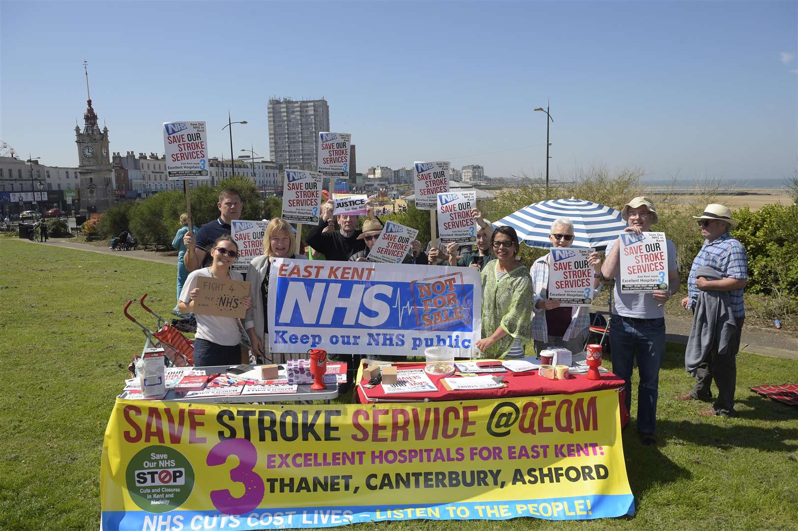 Save Our NHS in Kent has been campaigning regularly in Thanet to improve health services