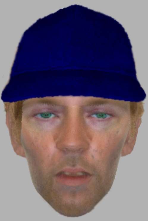 An e-fit of a man police would like to speak to in connection with a robbery from Hoo Village Institute