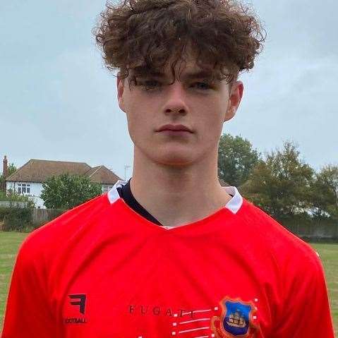Frazer Jardine, 17, has been left paralysed from the waist down. Picture: Whitstable Town FC