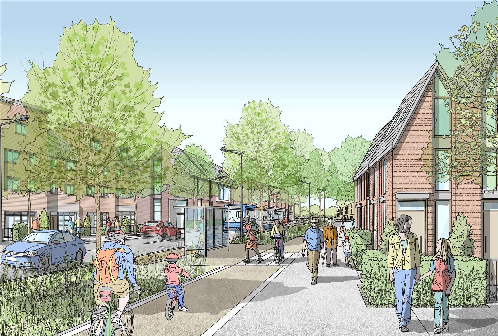 How Otterpool Park near Folkestone could look. Picture: FHDC