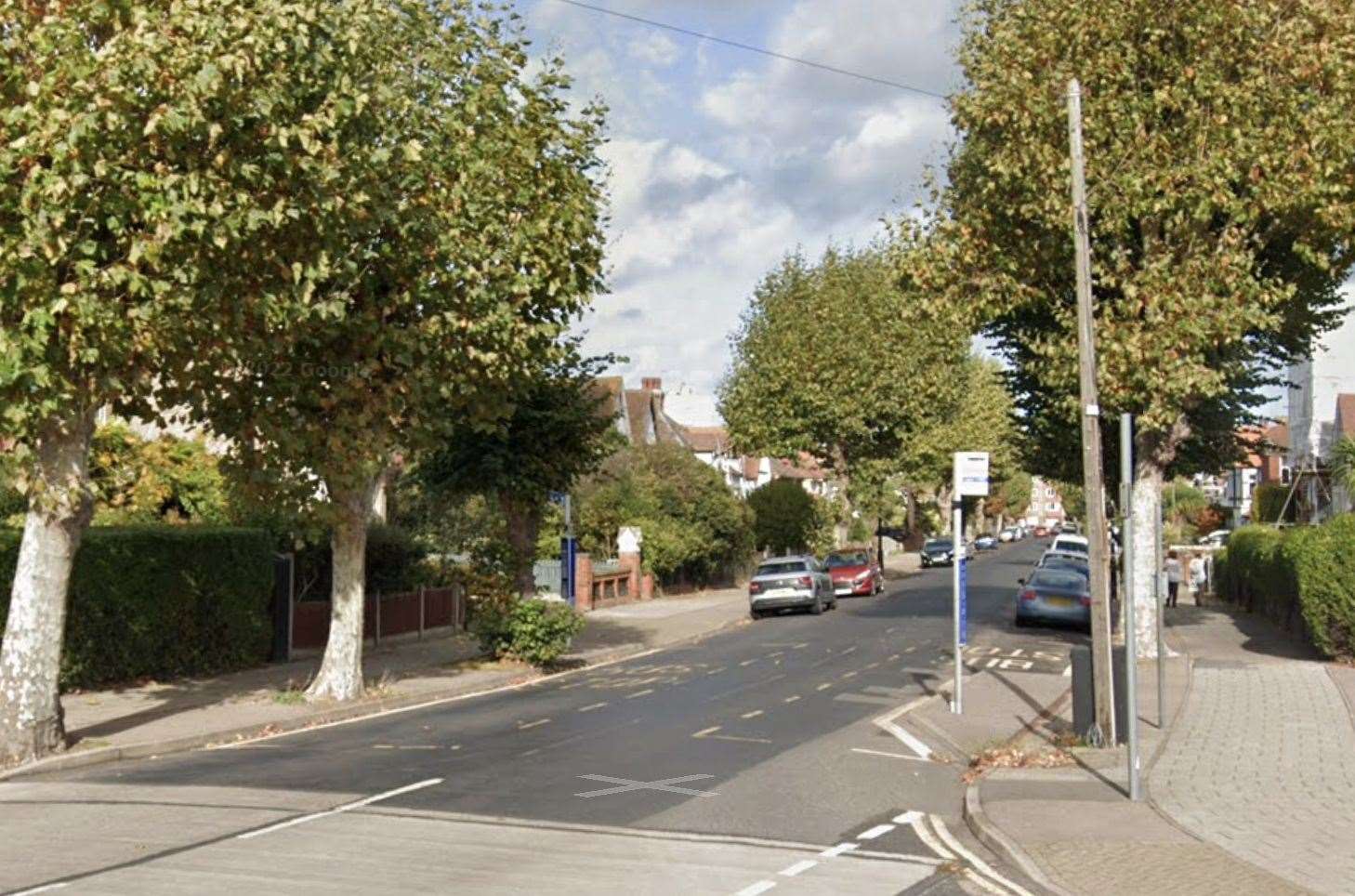 A man was found to be carrying a knife in Station Road, Herne Bay. Picture: Google