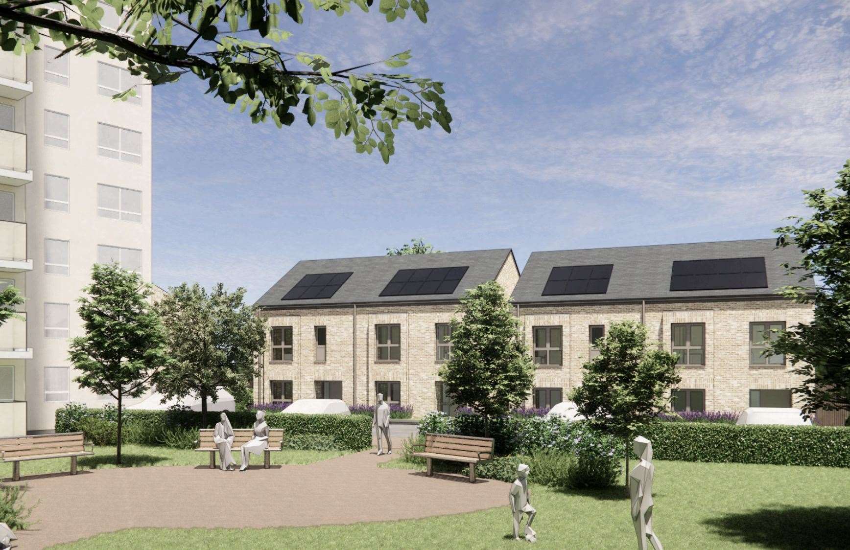 An existing community garden at Stanar Court, Ramsgate will be revived. Picture: HMY Architects/ Thanet District Council