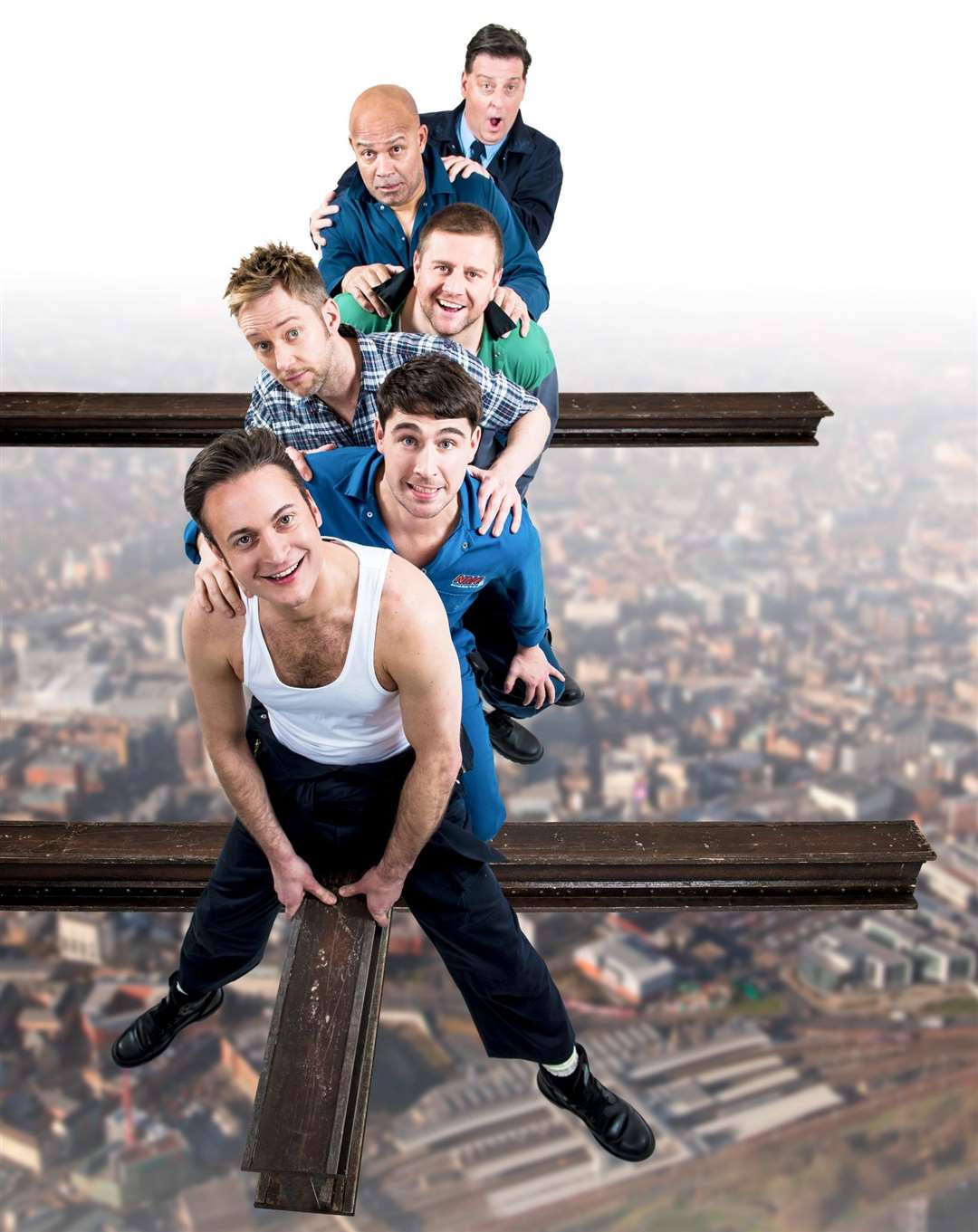 Gary Lucy and the cast of The Full Monty stage show