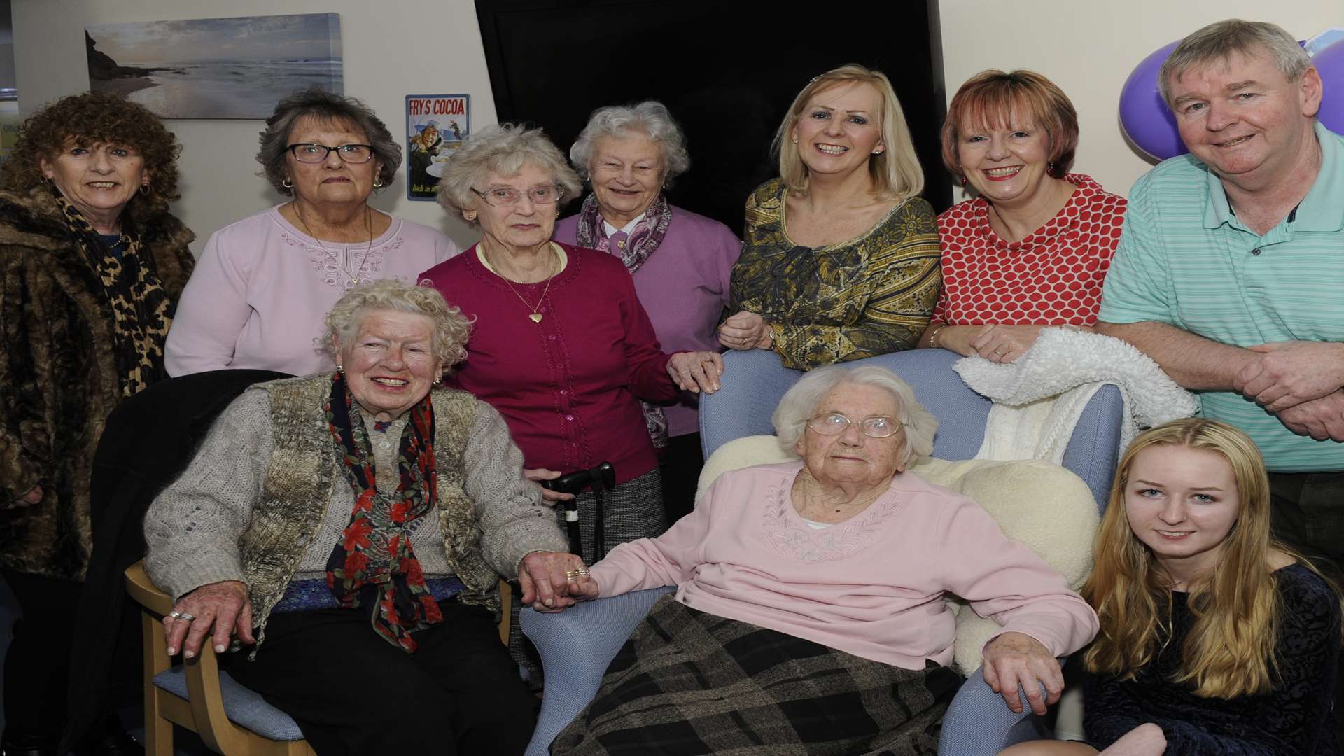 Betty Vosper celebrates her birthday with family and friends