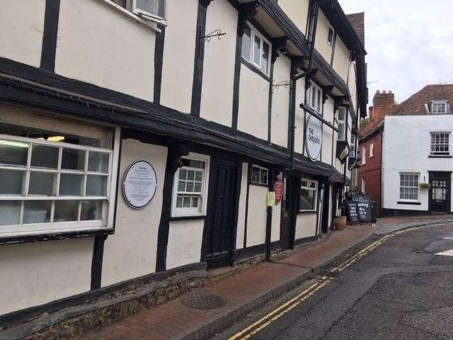 The Chequers Inn in Aylesford - due to reopen soon after a fire in May