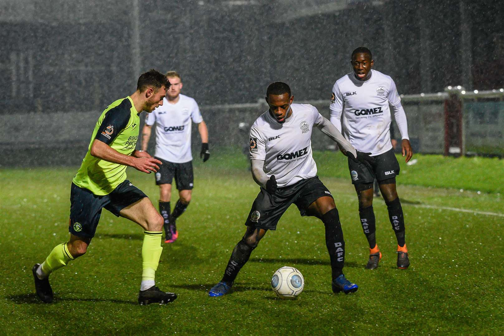 Dover drew 2-2 with Havant & Waterlooville in dreadful conditions on Saturday Picture: Alan Langley