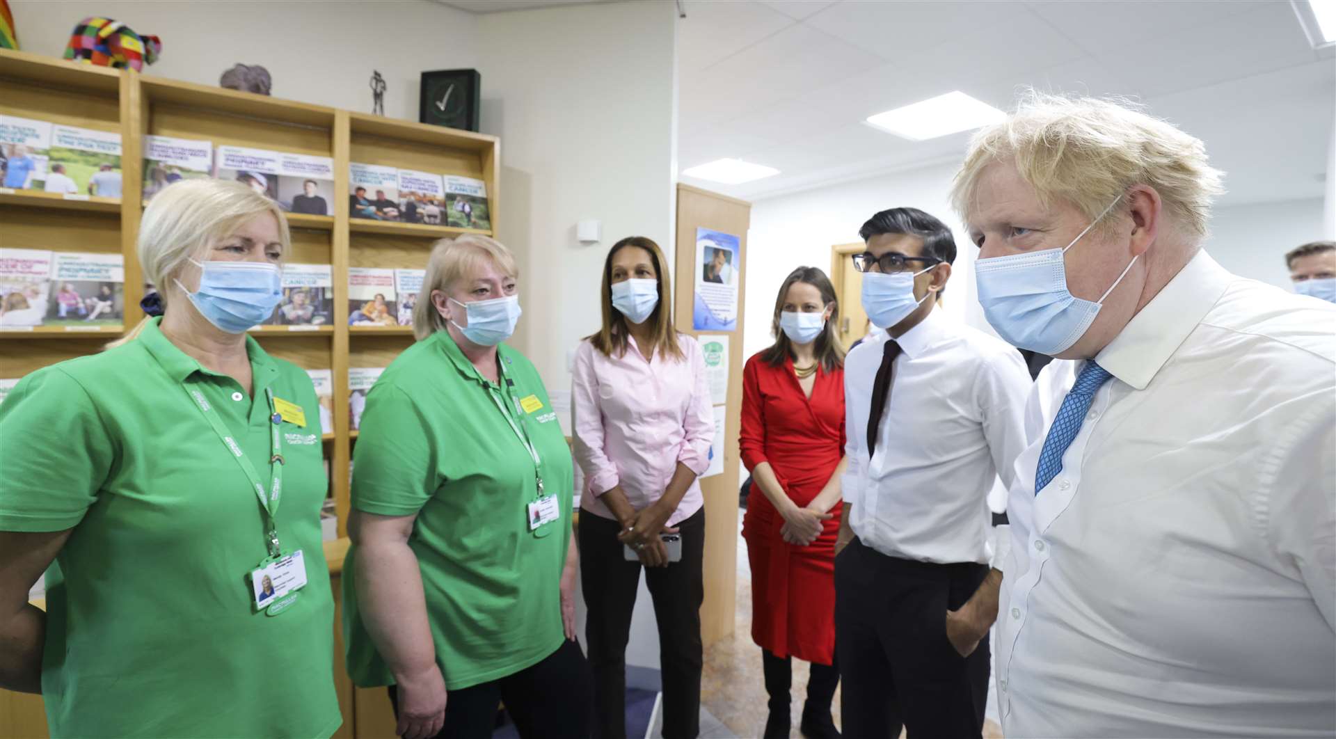 The Prime Minister visited staff at the Kent Oncology Centre in Maidstone earlier this year. Picture by Andrew Parsons / No 10 Downing Street