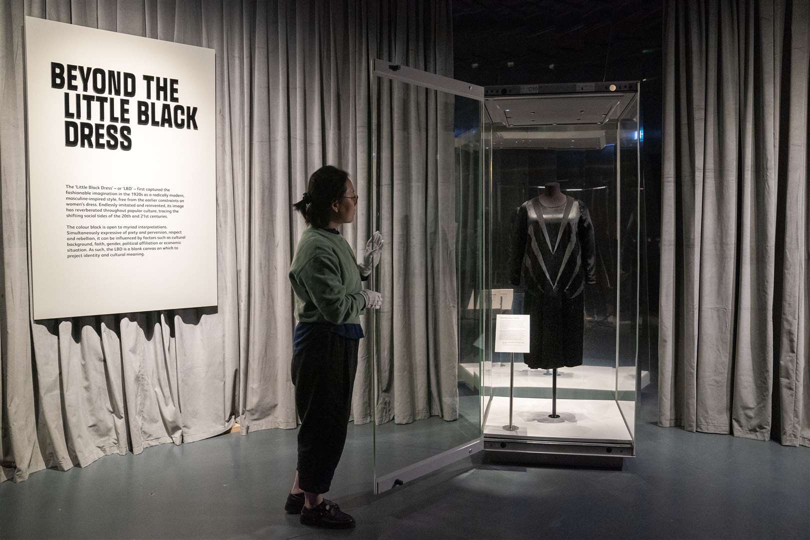 The dress is on show as part of the exhibition, Beyond The Little Black Dress (Jane Barlow/PA)